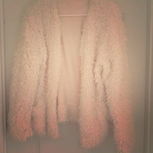 Faux Fur Cream Jacket